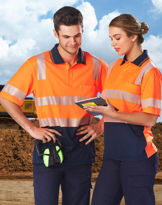 Hi Vis Safety Polo Segmented RF