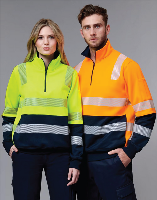 Hi Vis Safety Half Zip Jumper RF