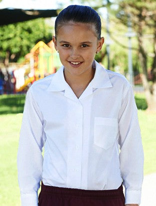 Girl's Long Sleeve School Shirt