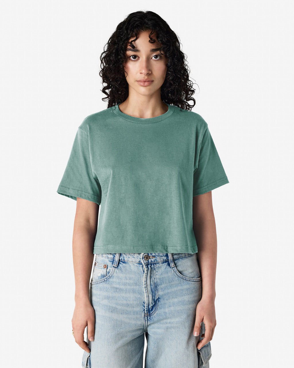 American Apparel® 102 Boxy Cropped T-Shirt