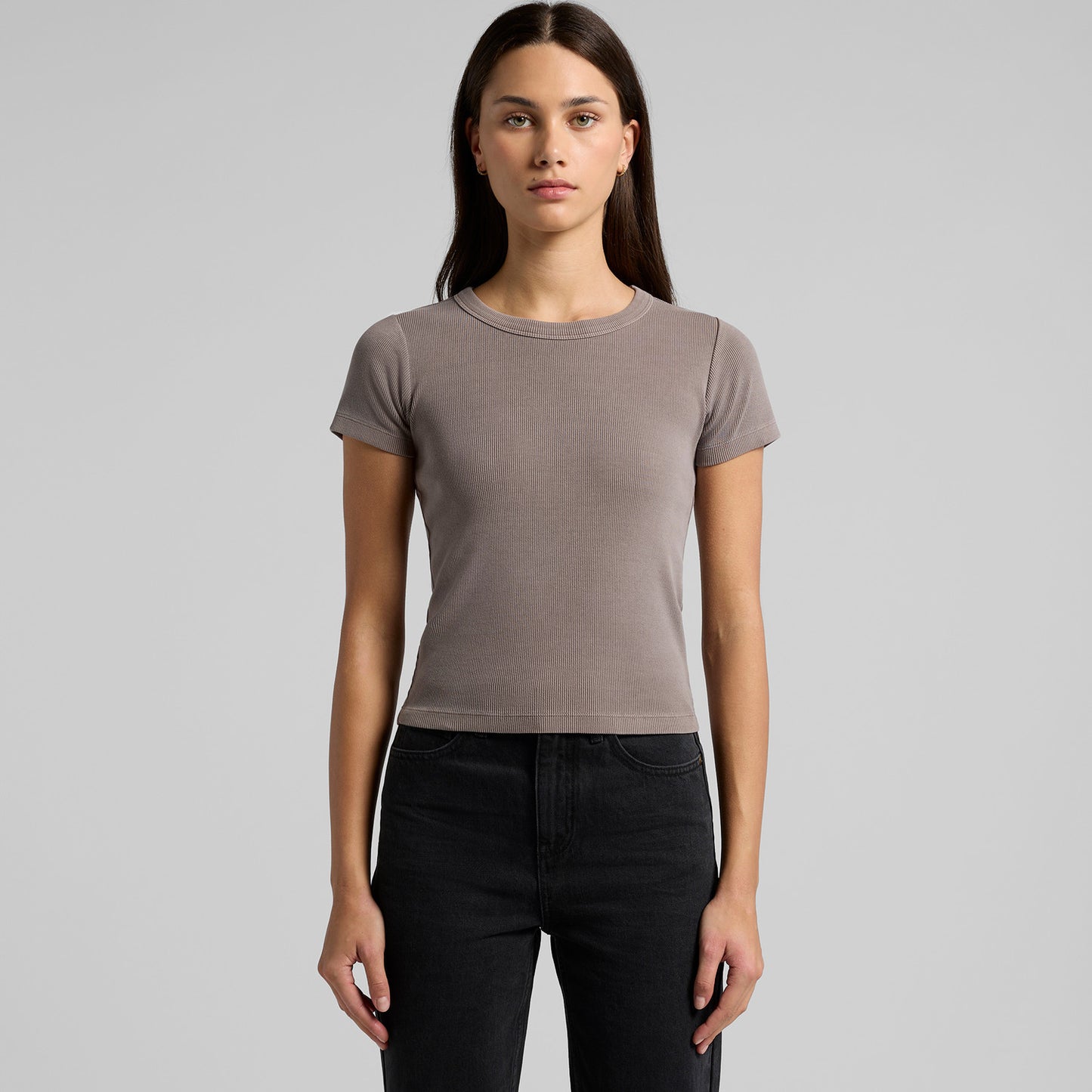 AS Colour Wo's Faded Organic Rib Tee 4036