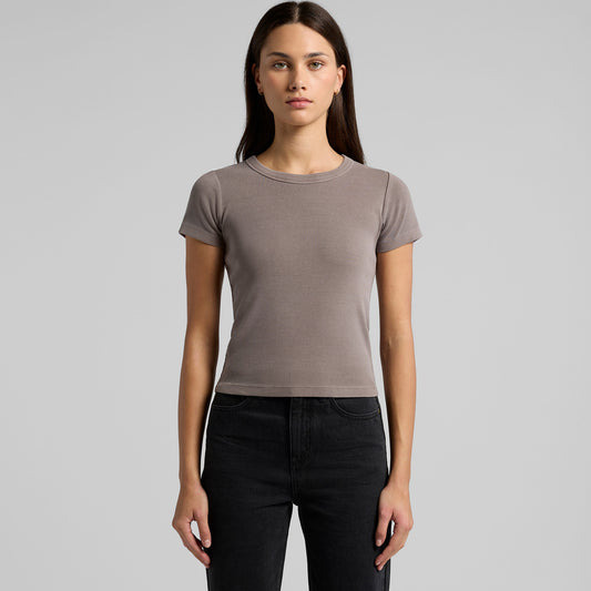 AS Colour Wo's Faded Organic Rib Tee 4036