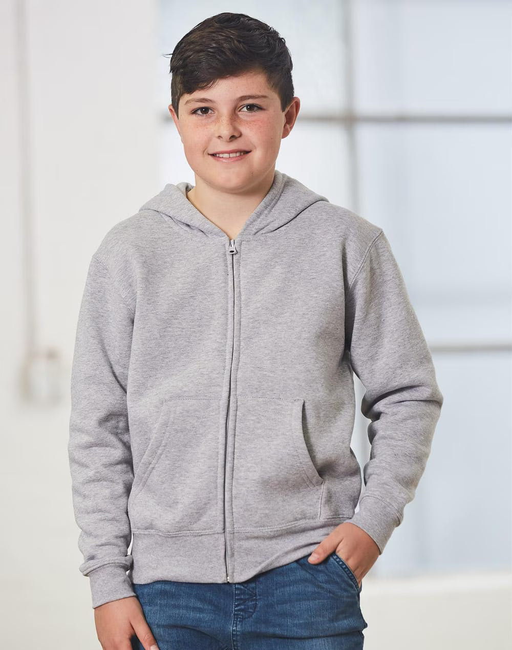 Kids' Full Zip Fleecy Hoodie FL03K