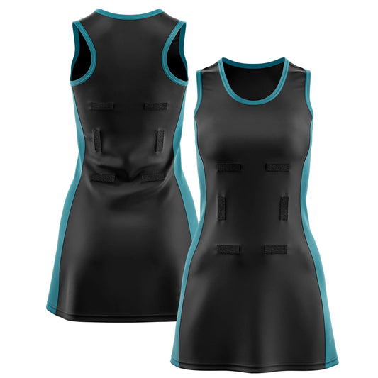 Custom Netball Dress Teal and Black