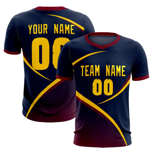 Soccer Jersey Navy and Maroon