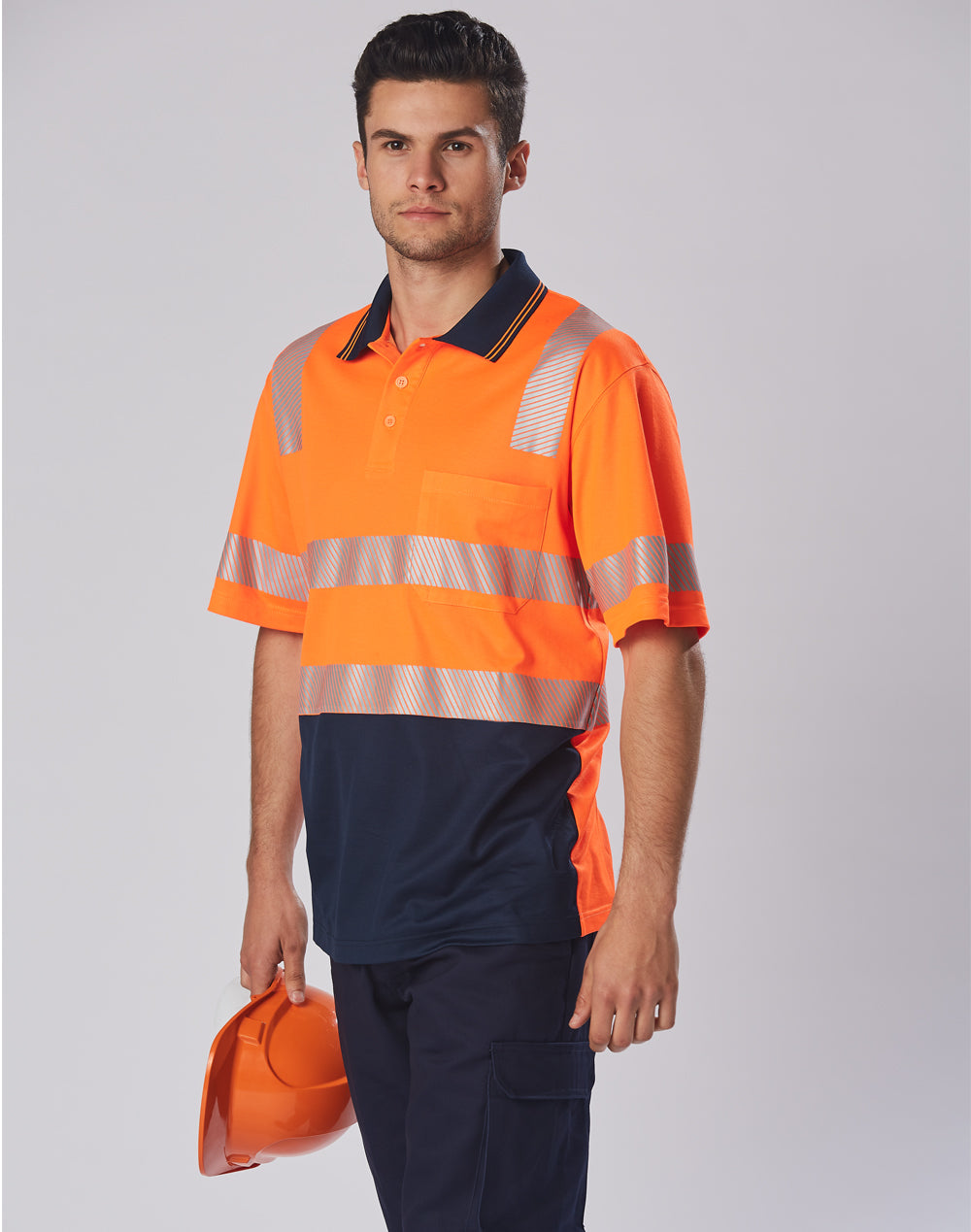 Hi Vis Safety Polo Segmented RF
