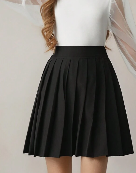 Girls Pleated School Skirt