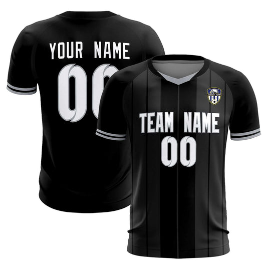 Soccer Jersey Black and Black