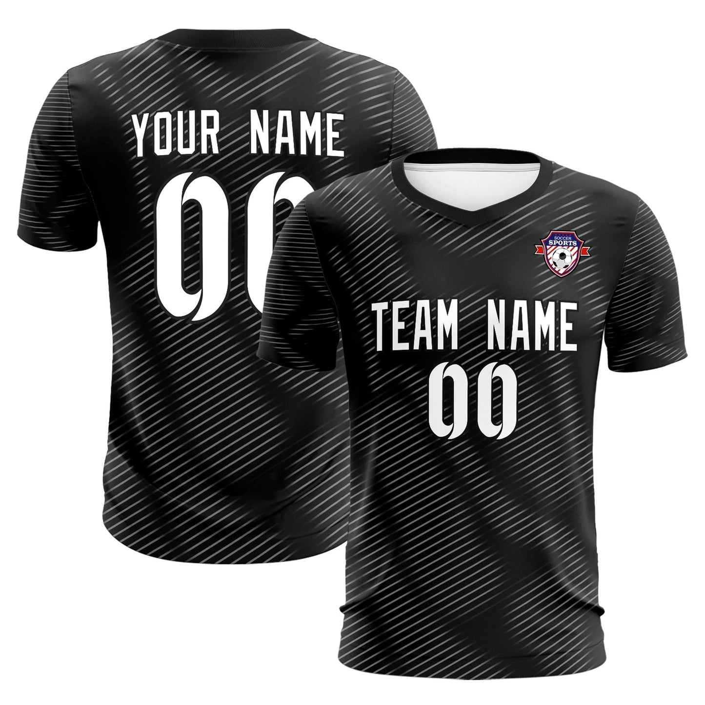 Soccer Jersey Black and White