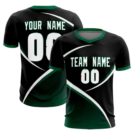 Soccer Jersey Black and Green