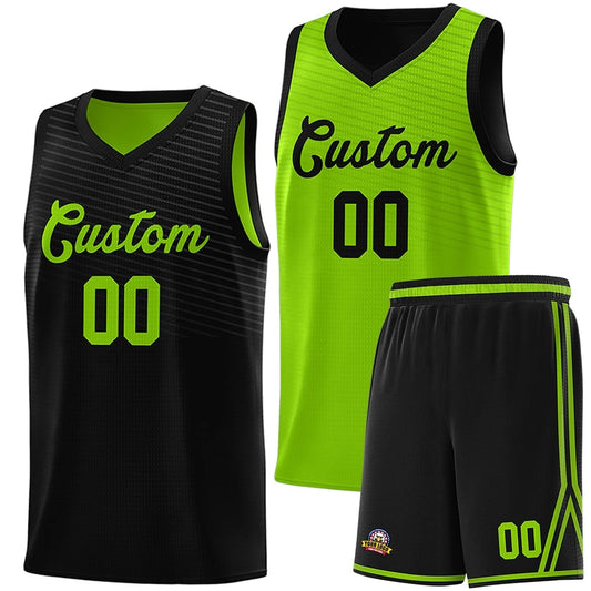 Basketball Set Black and Lime