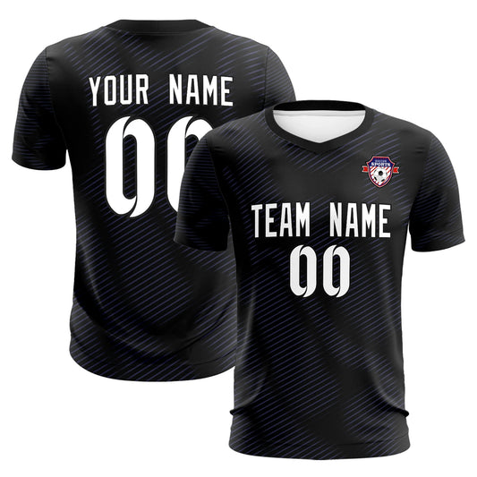Soccer Jersey Black Purple