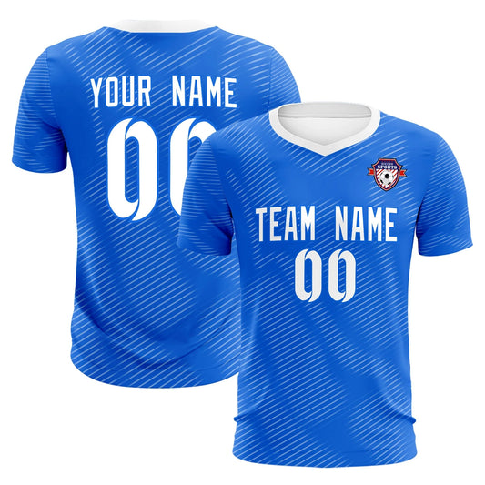 Soccer Jersey Blue White