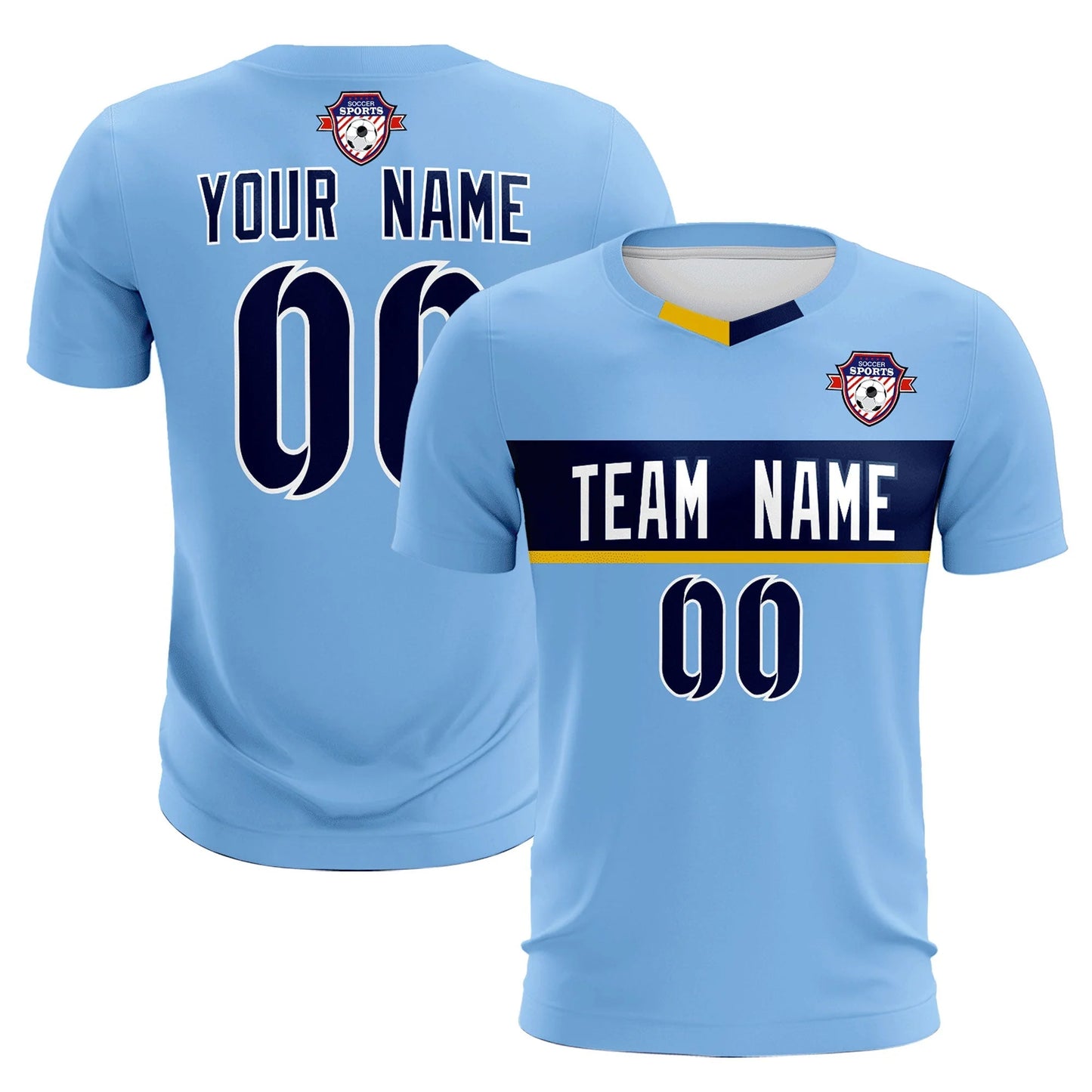 Soccer Jersey Blue