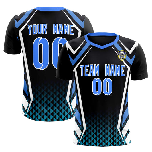 Soccer Jersey Black and Blue