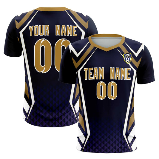 Soccer Jersey Blue and Gold