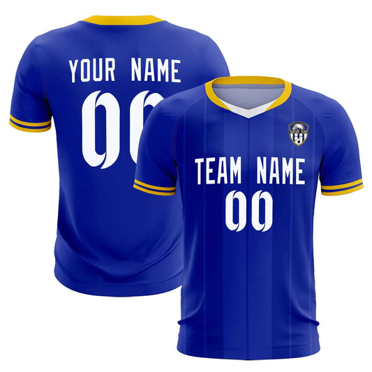 Soccer Jersey Blue and Gold