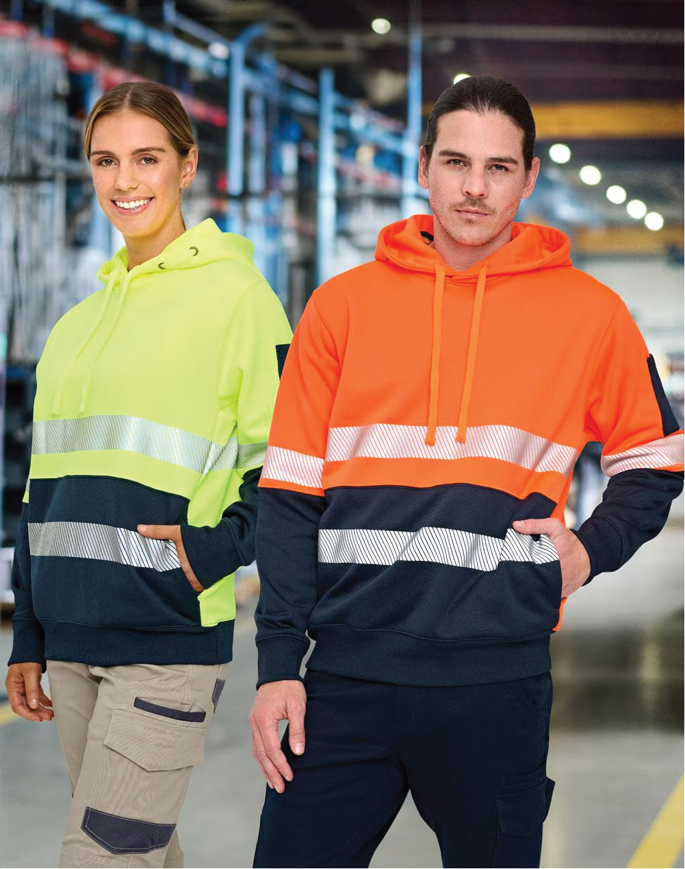 Hi-Vis Reflective Two Tone Safety Hoodie
