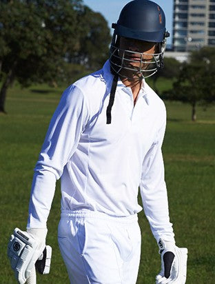 Adult Cricket Long Sleeve Polo