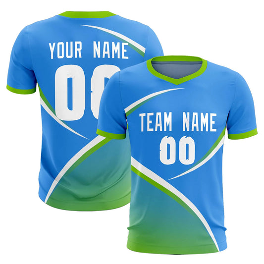 Soccer Jersey Blue and Green