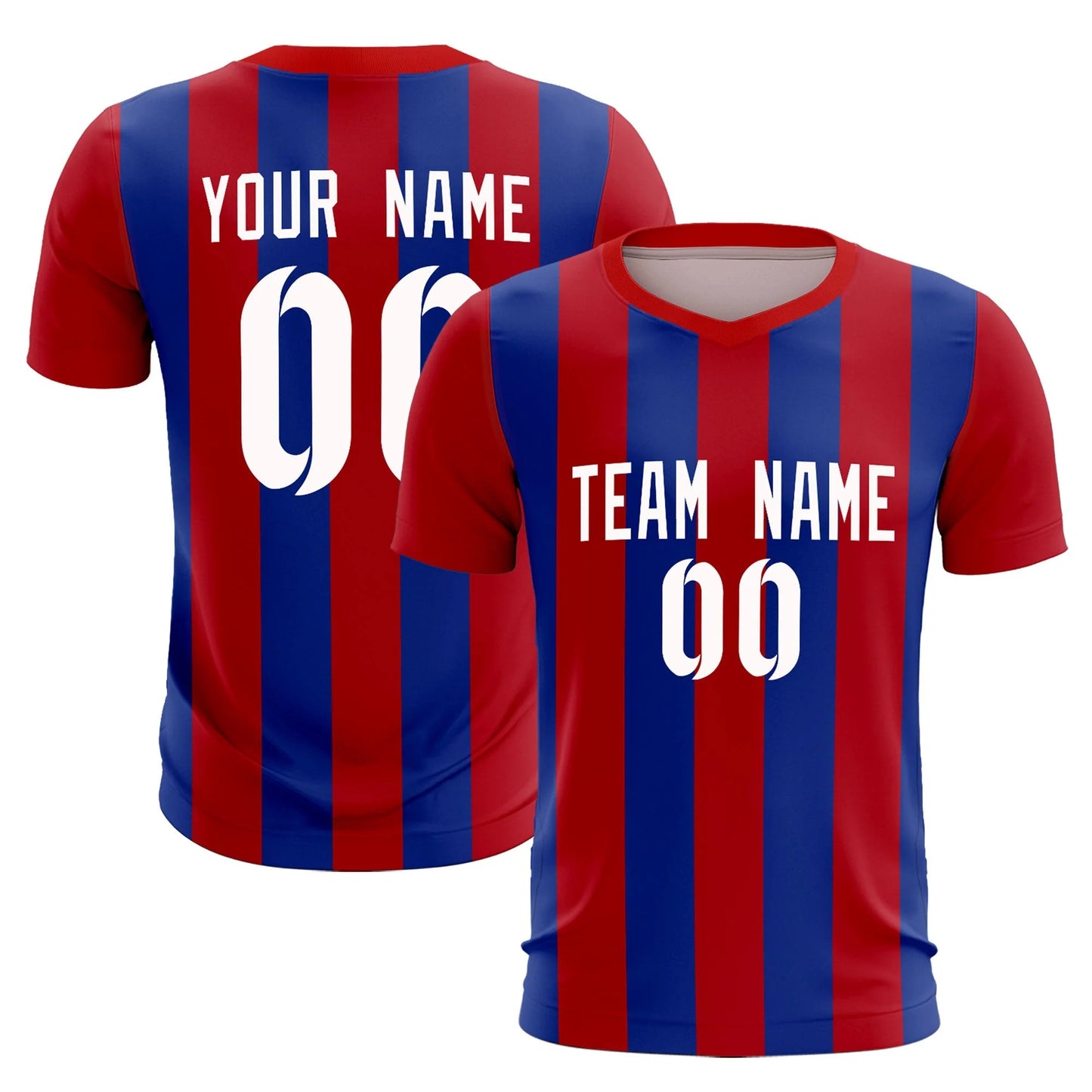 Soccer Jersey Red Blue