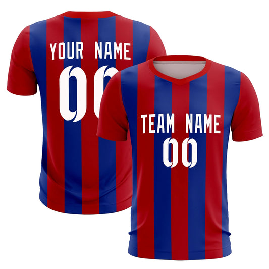 Soccer Jersey Red Blue