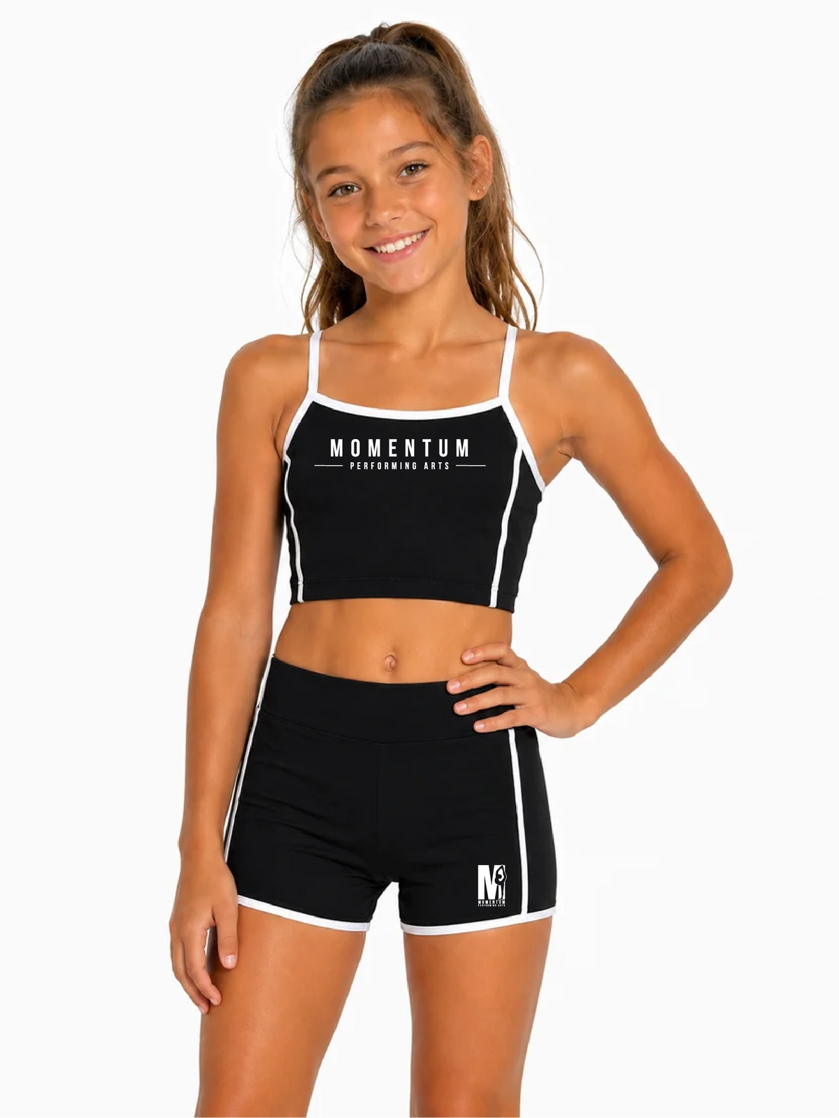 Branded Signature Crop & Short Set